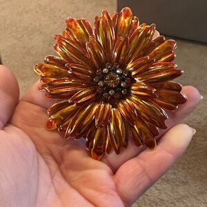 Vibrant Flower Brooch